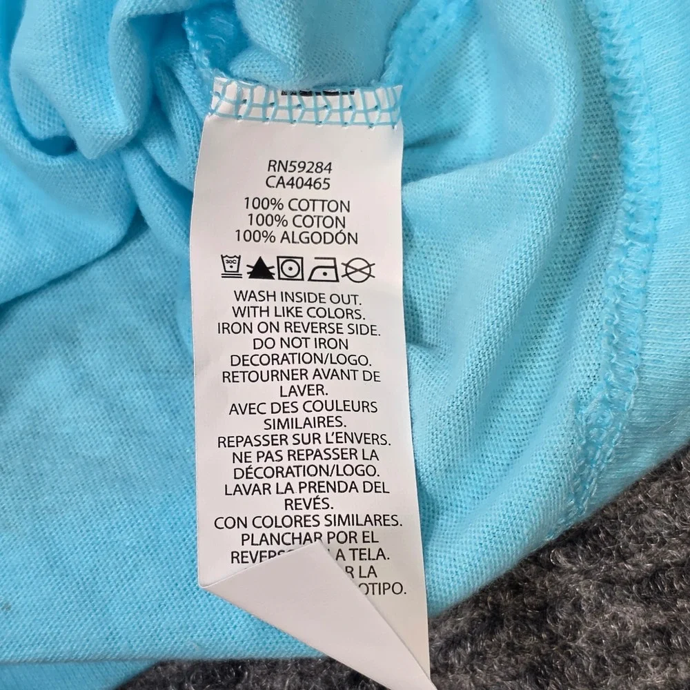 The Children's Place Princess Tee Girl's Size L 10/12 Spa Blue Long Sleeve NWT
